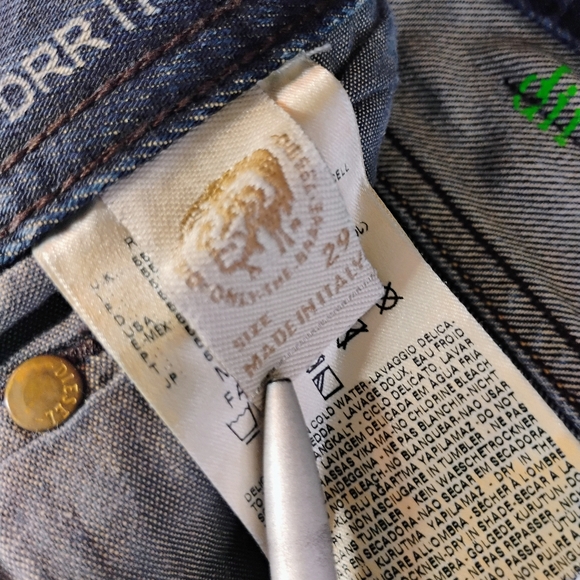 Diesel Larkee DNA Regular Straight Jeans 0882R Faded Wash Italy Mens Size 29x32 - Picture 11 of 15